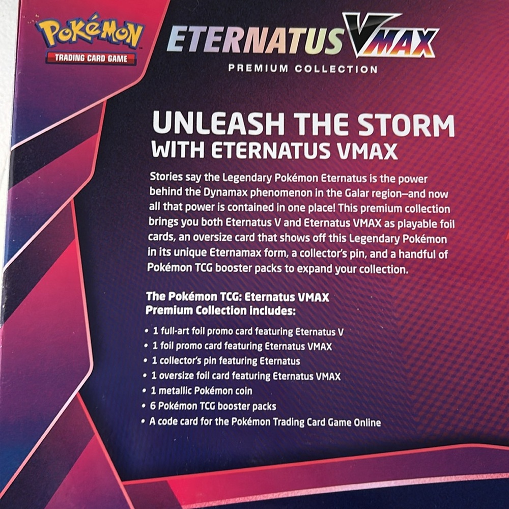 Pokemon TCG Eternatus VMAX Premium Collection Box - Picture 5 of 9